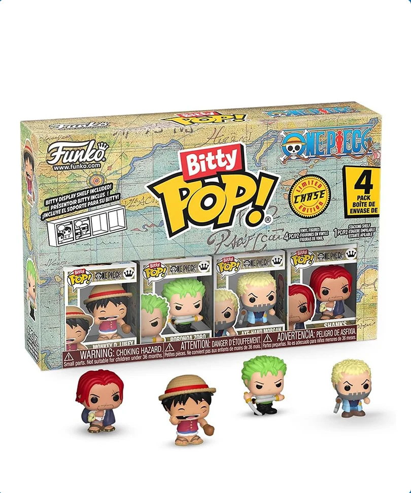 Monkey D. Luffy / Roronoa Zoro / Axe-Hand Morgan / Scegli il tuo Bitty (4-Pack)