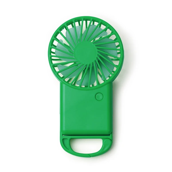 Ventilatore Portatile in ABS Riciclato – 3 Velocità, Moschettone e Supporto - immagine 3