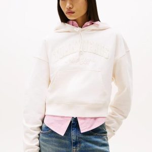 Tommy Hilfiger Felpa Donna Boxy Crp Tommy Hilfiger Felpa Donna Boxy Crp