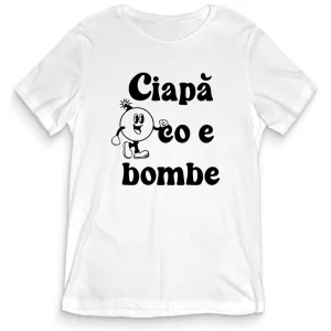 T-shirt Divertente – CIAPA’ CO E BOMBE – tee24-020 T-shirt Divertente – CIAPA’ CO E BOMBE – tee24-020