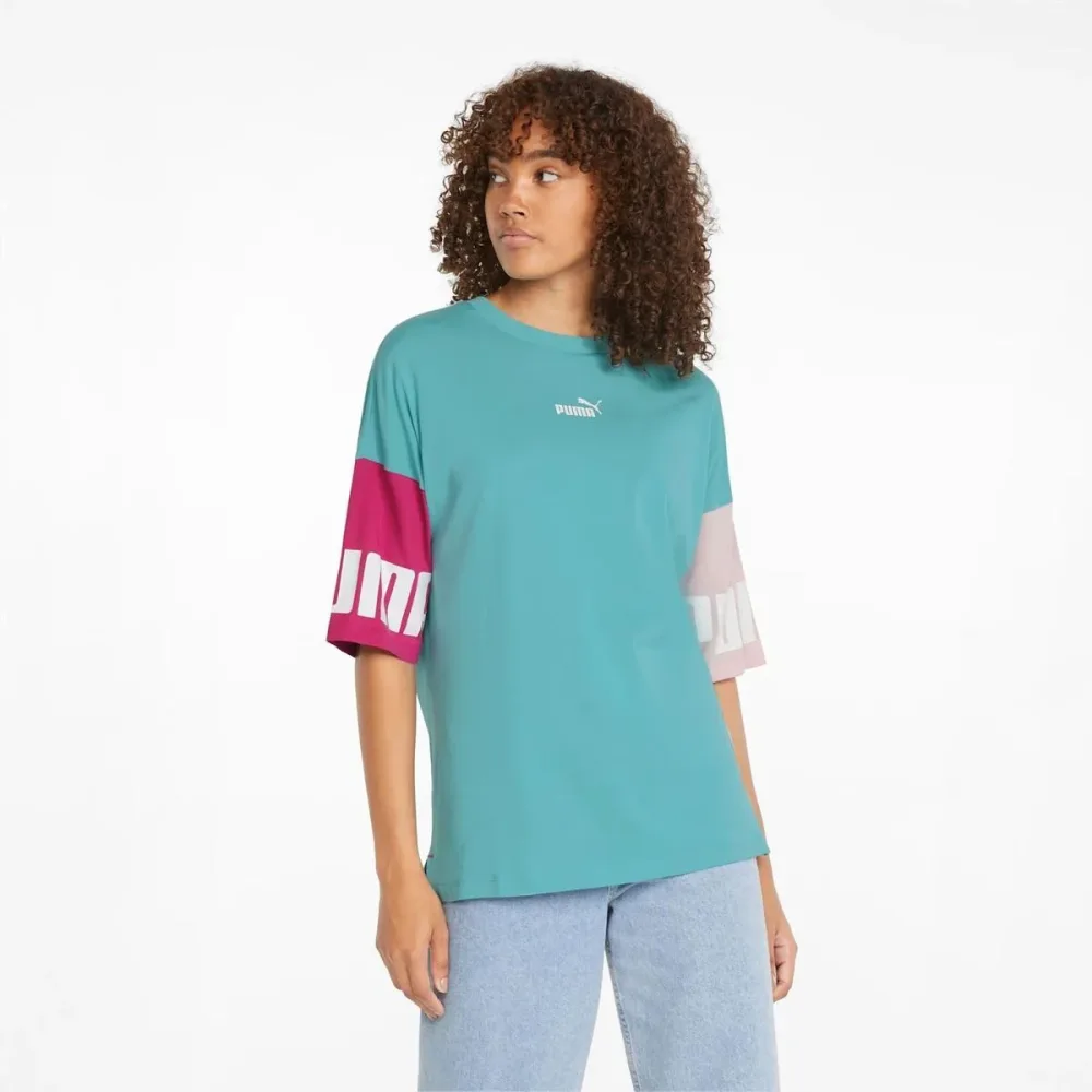 Puma T-Shirt Donna Puma Power Colorblock - immagine 3