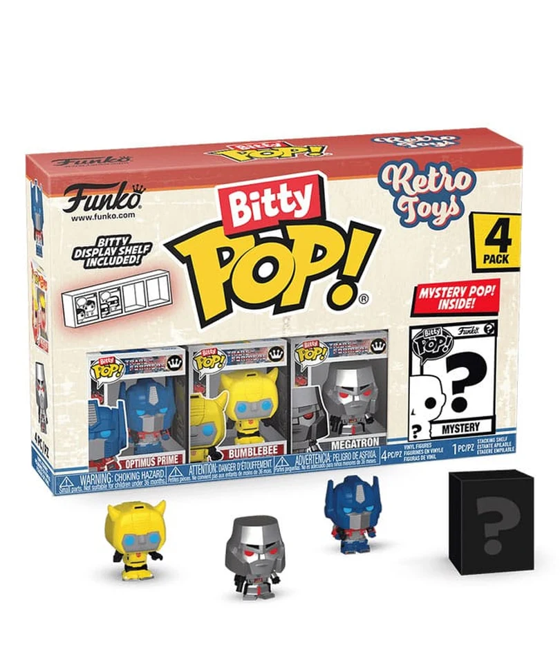 Optimus Prime / Bumblebee / Megatron / Mystery Bitty (4-Pack)