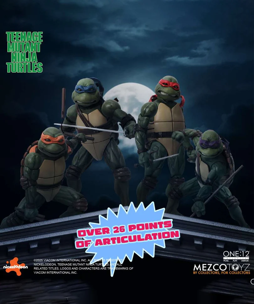 One:12 Collective – Teenage Mutant Ninja Turtles (1990 Movie) Action Figures Set - immagine 2