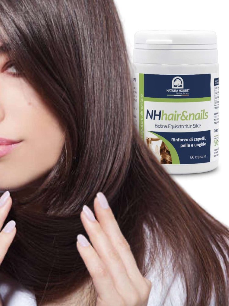 NH HAIR & NAILS Rinforzo Capelli, Pelle, Unghie  Biotina, Equiseto tit. in Silice
