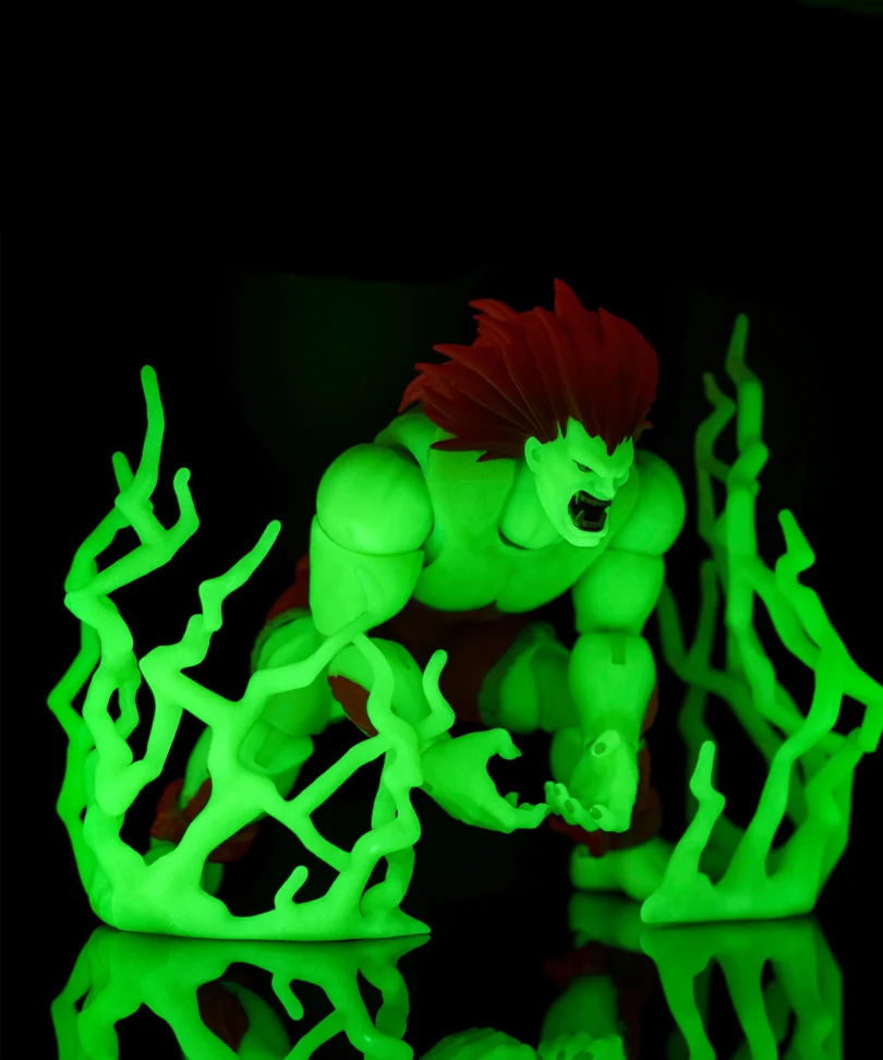 Street Fighter Ultra II: Blanka Player 2 (Glow in the Dark) - Action Figure - Limited Edition - immagine 3