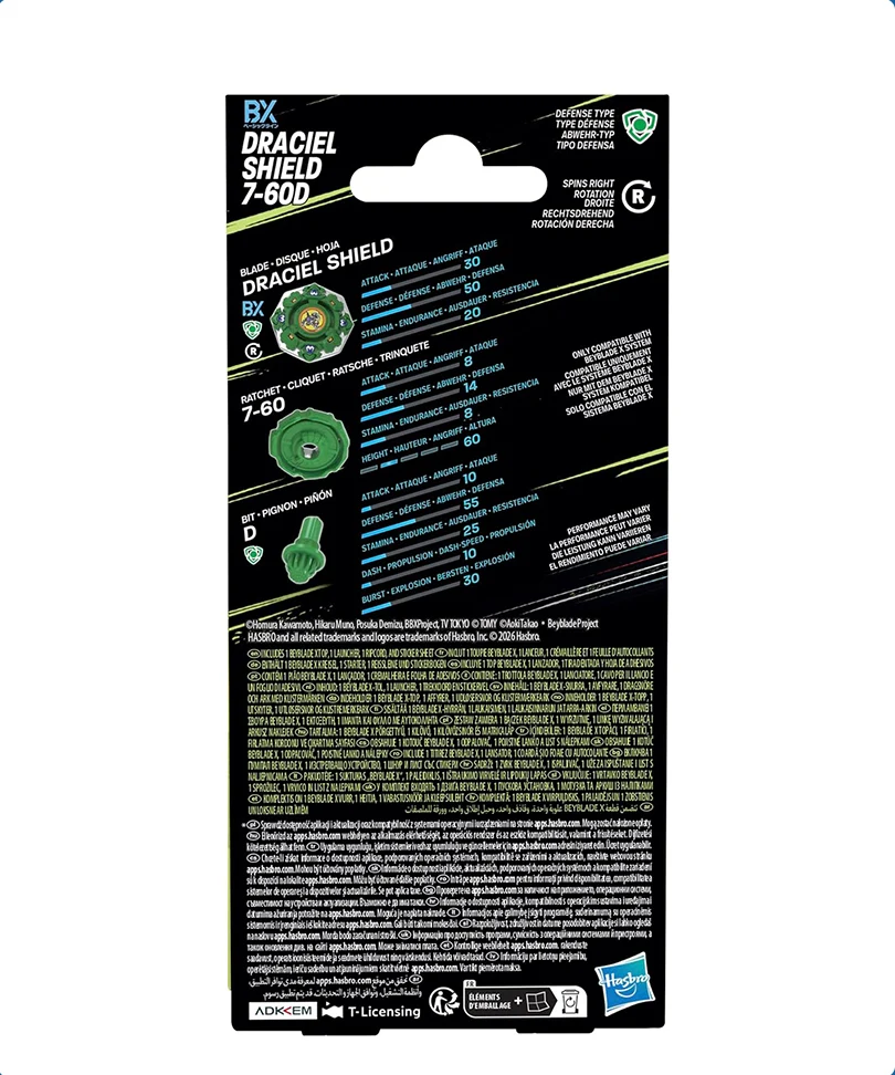 Beyblade X - Starter Pack: Draciel Shield 7-60D - immagine 3