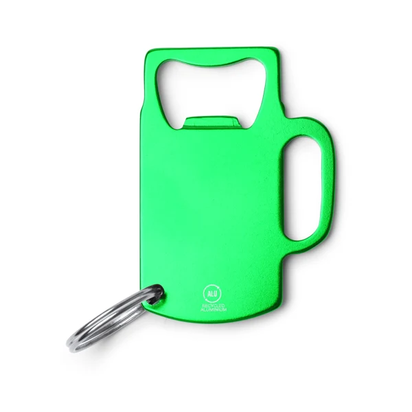 Portachiavi in Alluminio Riciclato a Forma di Boccale di Birra | Gadget Sostenibile - immagine 3