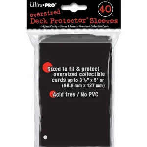 Deck Protector – Maxi Bustine Nero 7,5×14 cm (40) Deck Protector – Maxi Bustine Nero 7,5×14 cm (40)