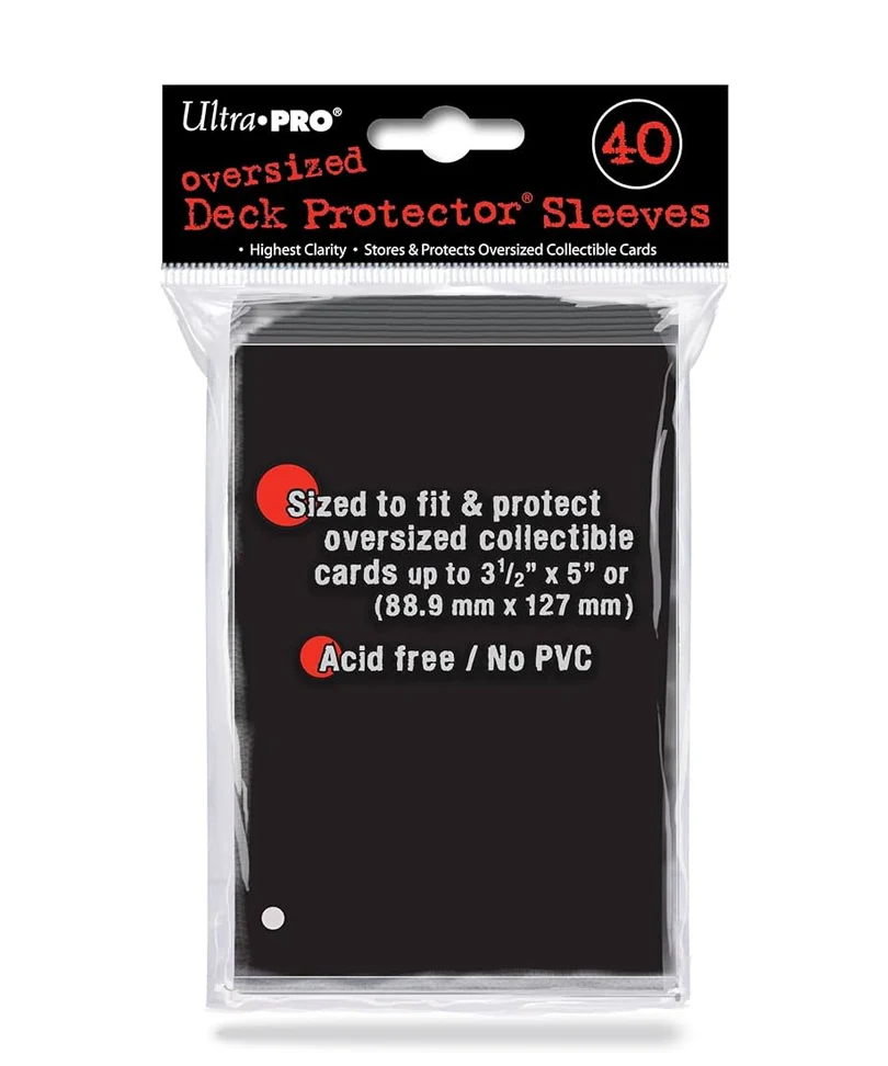Deck Protector - Maxi Bustine Nero 7,5x14 cm (40)