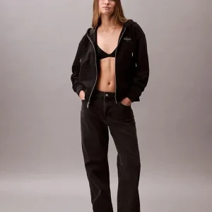 Calvin Klein Felpa Donna Mnlg French Terry Fz Calvin Klein Felpa Donna Mnlg French Terry Fz