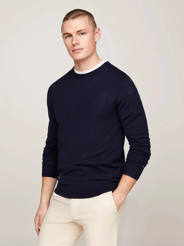 Tommy Hilfiger Maglia Uomo Fine Gauge Merino