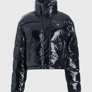 Calvin Klein Giacca Donna Cropped Shiny Puffer