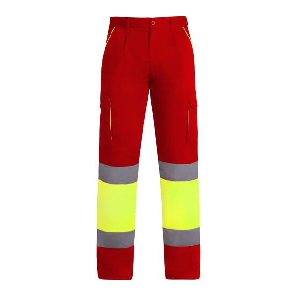 Pantalone Multitasche ENIX Alta Visibilità Bicolore – Foderato in Pile | Roly WRK - immagine 2