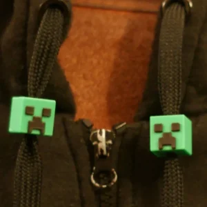 Perle per Laccio della Felpa Creeper Minecraft 3D Perle per Laccio della Felpa Creeper Minecraft 3D