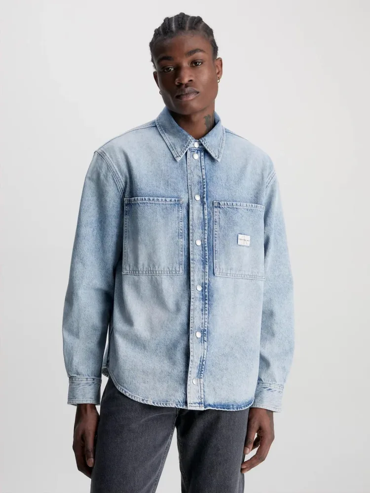 Calvin Klein Giubbino Jeans Uomo Relaxed Linear Denim - immagine 2