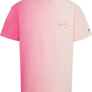 Tommy Hilfiger T Shirt Uomo Dip Dye Signature Tommy Hilfiger T Shirt Uomo Dip Dye Signature