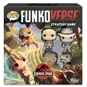 Jurassic Park Funkoverse Board Game 4 Character Base Set English Version Jurassic Park Funkoverse Board Game 4 Character Base Set English Version