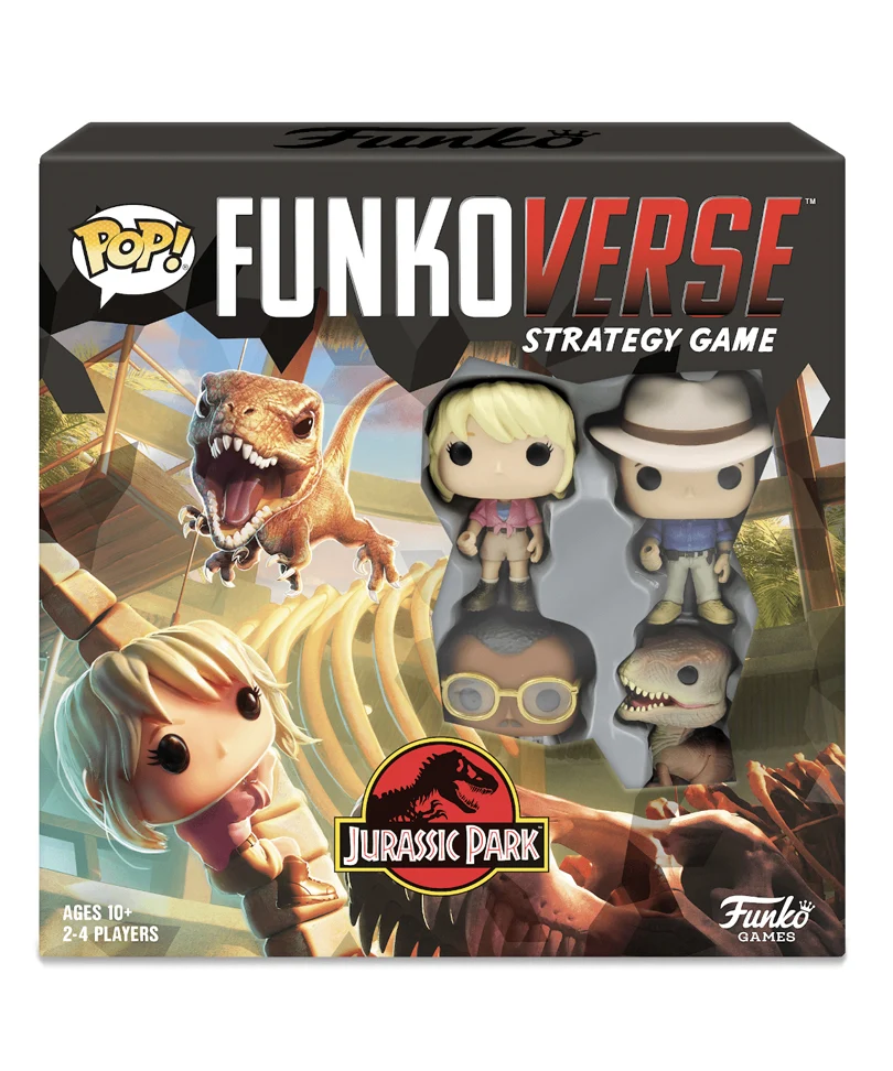 Jurassic Park Funkoverse Board Game 4 Character Base Set English Version