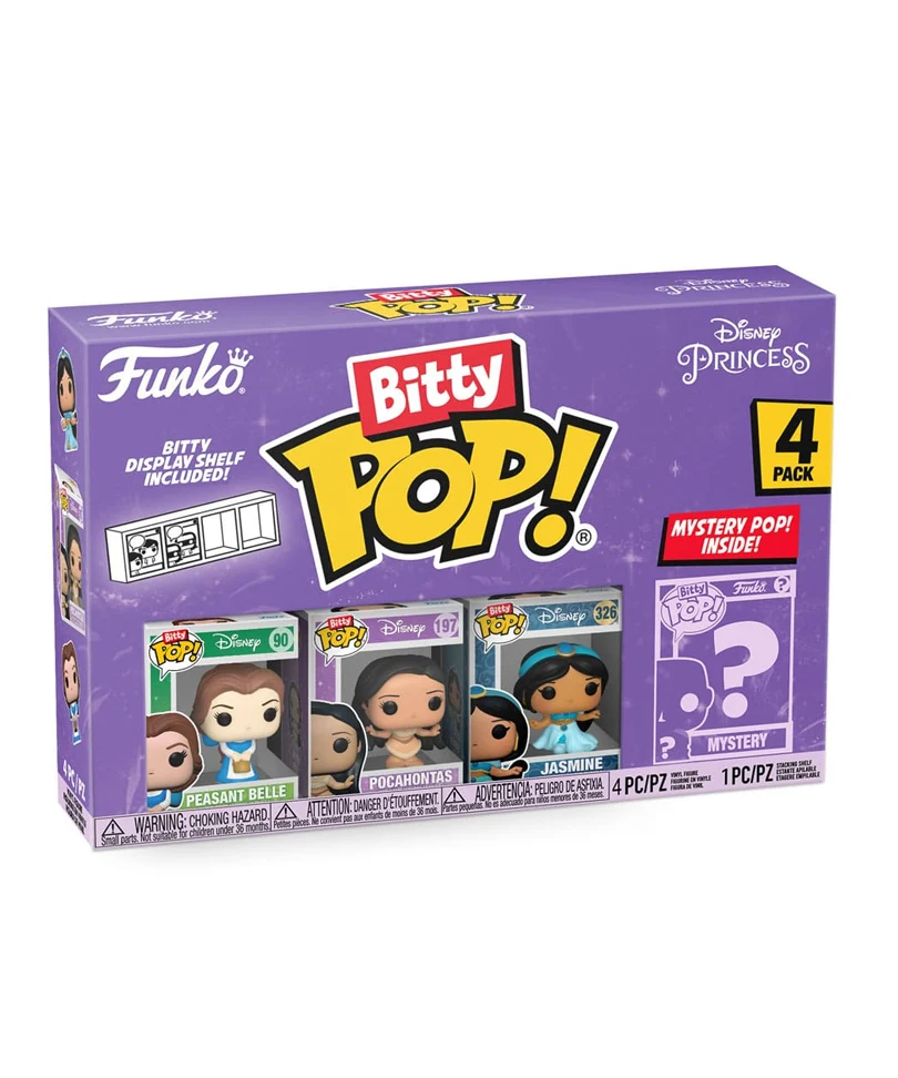 Peasant Belle / Pocahontas / Jasmine / Mystery Bitty (4-Pack)