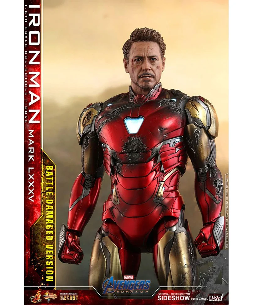 Avengers: Endgame Movie Masterpiece Action Figure 1/6 Iron Man Mark LXXXV Battle Damaged 32 cm - immagine 3