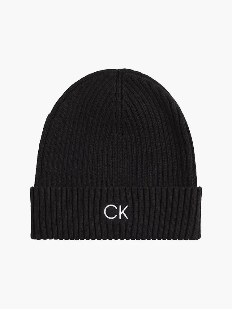 Calvin Klein Cappello Uomo Classic Cotton Rib Beanie