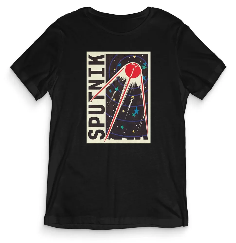 TeesBlitz Collection T-Shirt maglia Sputnik Timeless Space SPACE007