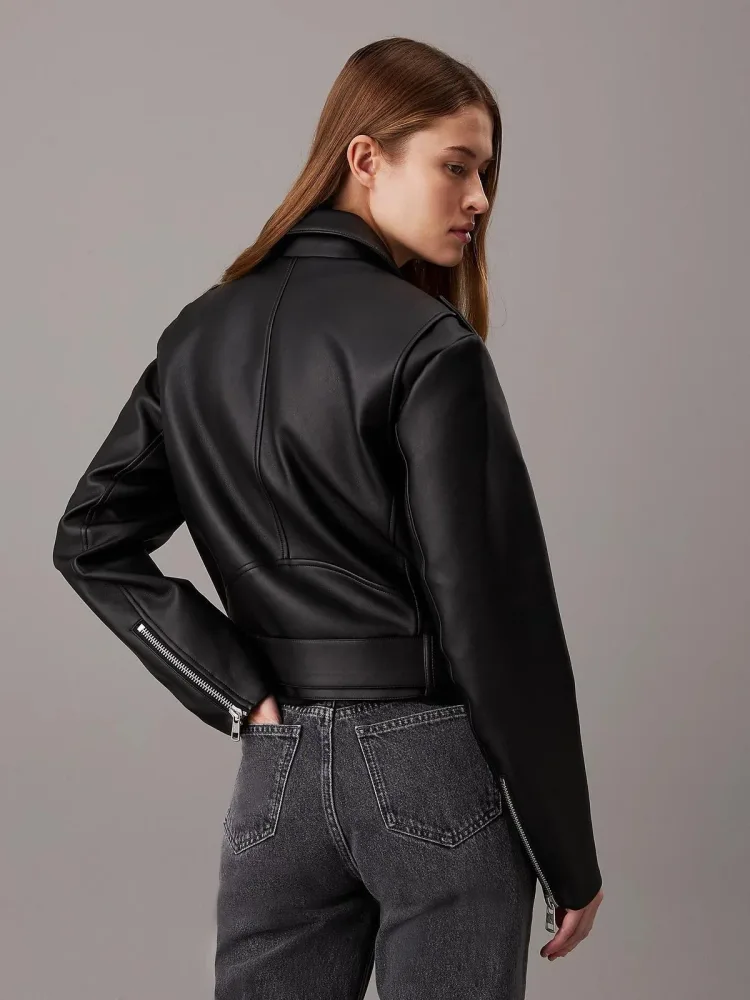 Calvin Klein Giacca Donna Classic Faux Biker - immagine 2