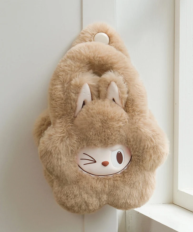 Labubu Plush Flower Bag (Brown) – Pop Mart The Monsters Classic Series - immagine 2