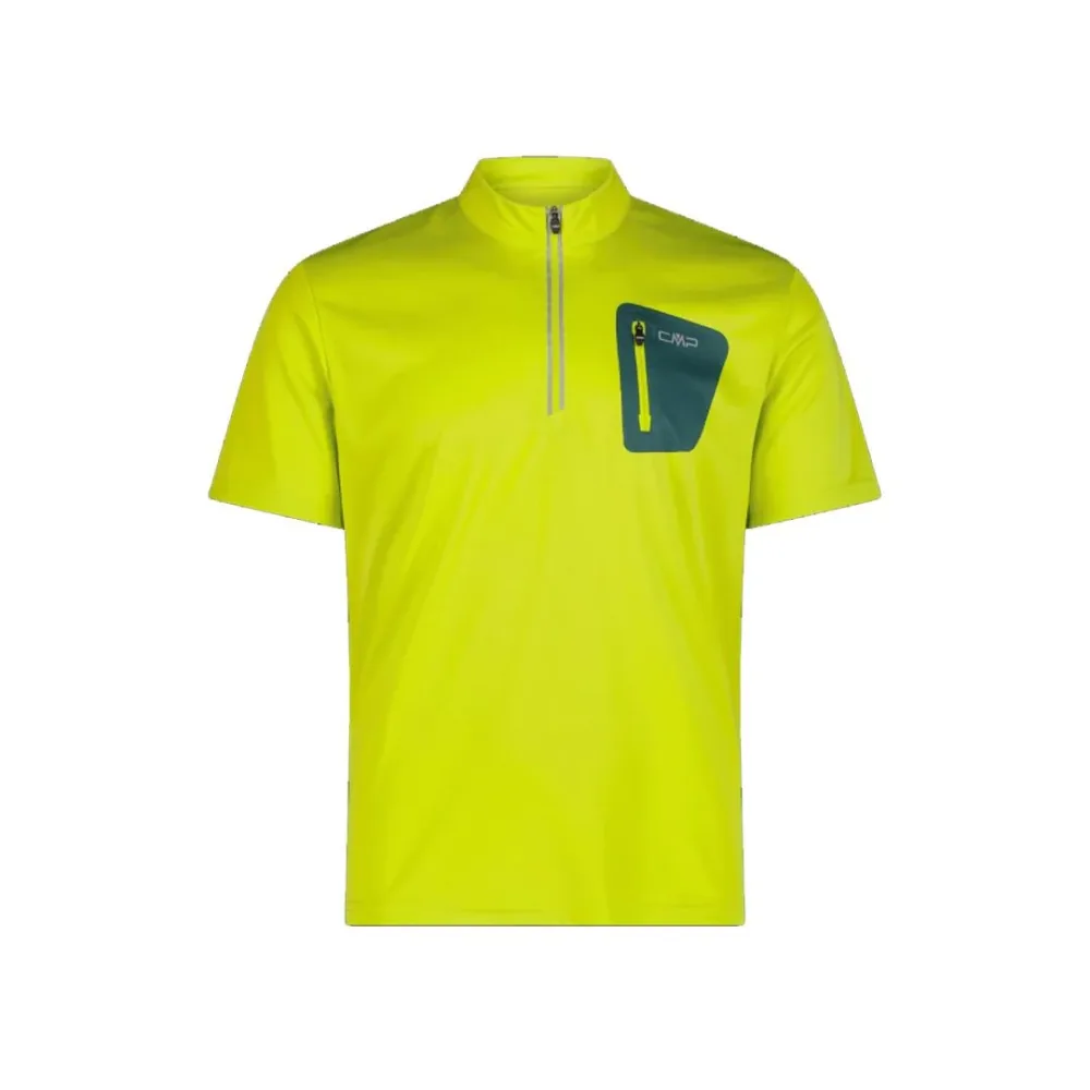 T-Shirt Tecnica a Mezza Zip Uomo