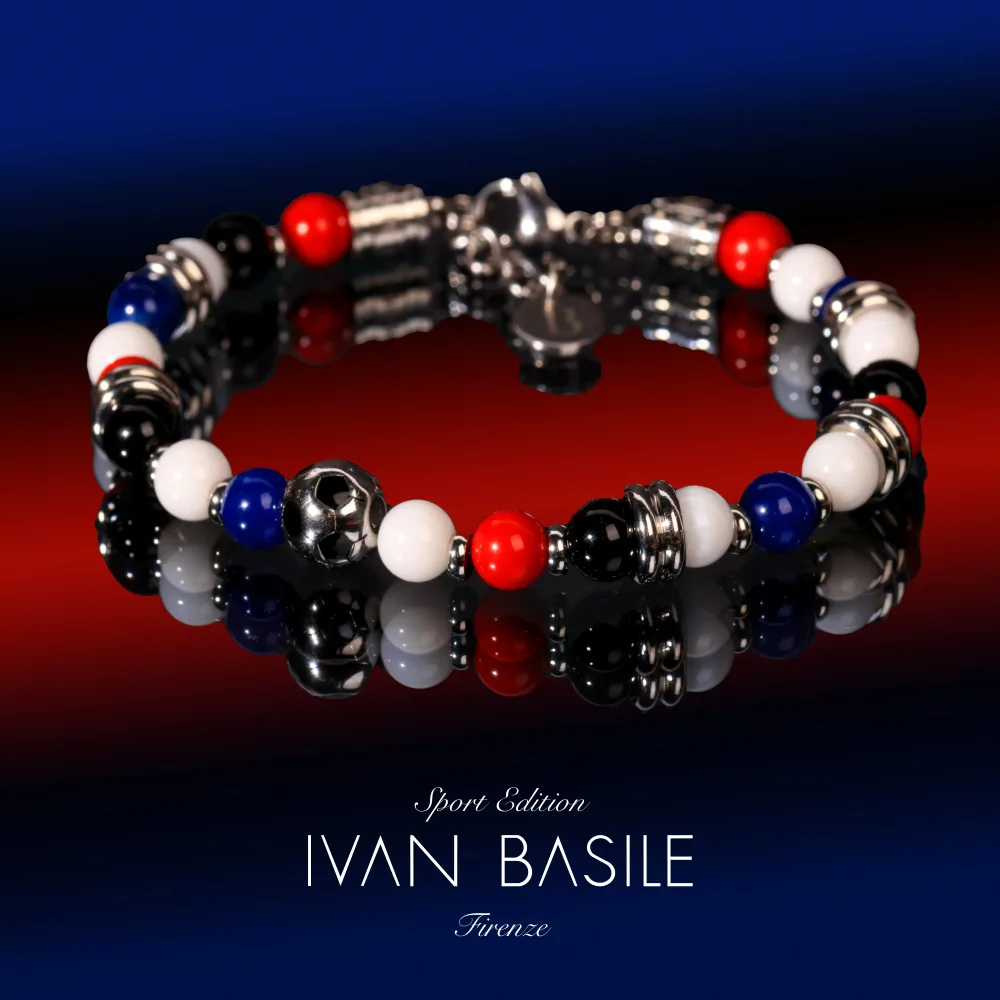 SAMPDORIA IN06 Bracciale gancio in acciaio 6 mm