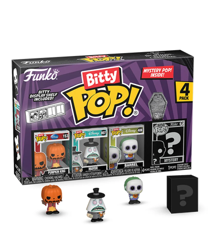 Pumpkin King / Mayor / Barrel / Mystery Bitty (4-Pack)