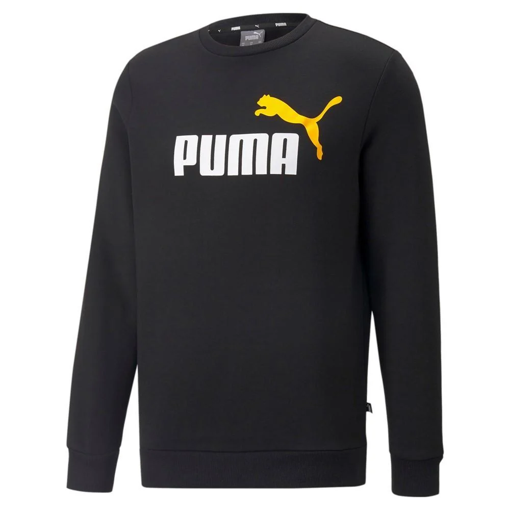 Puma Felpa Uomo Ess+ 2 Col Big Logo Crew