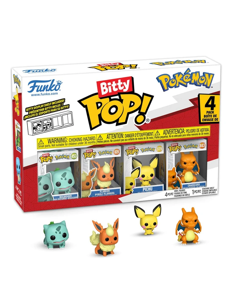 Bulbasaur / Flareon / Pichu / Charizard (4-Pack)