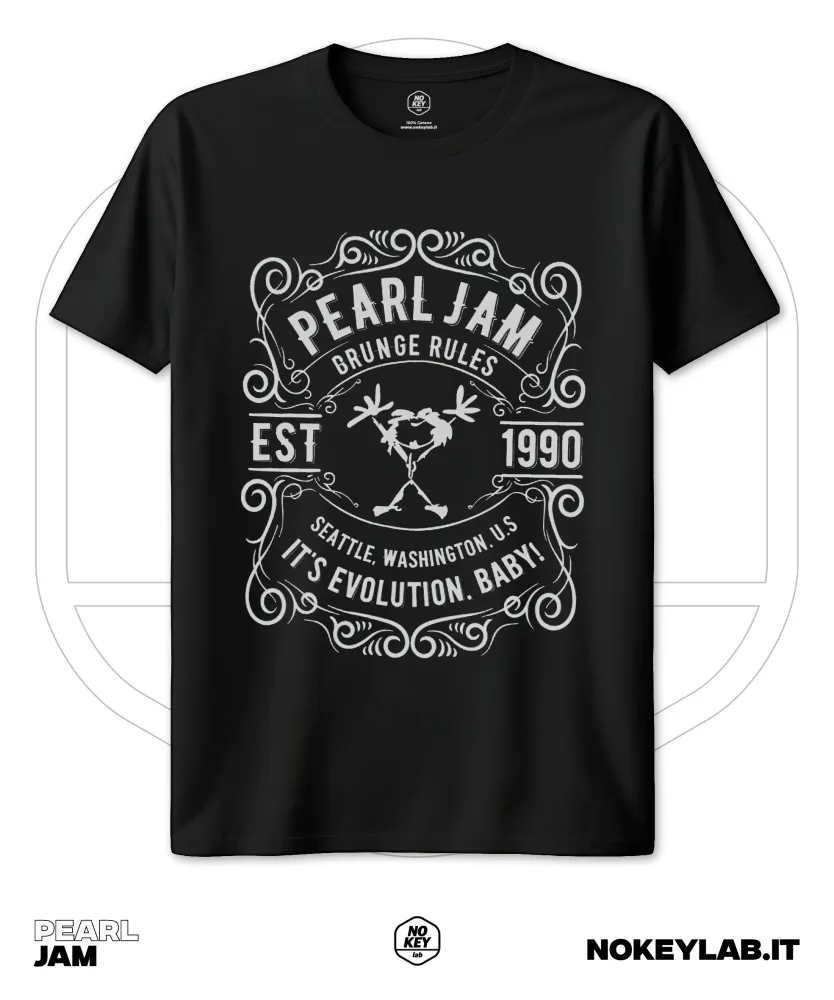T-Shirt Pearl Jam – Stile Iconico per Veri Fan del Grunge