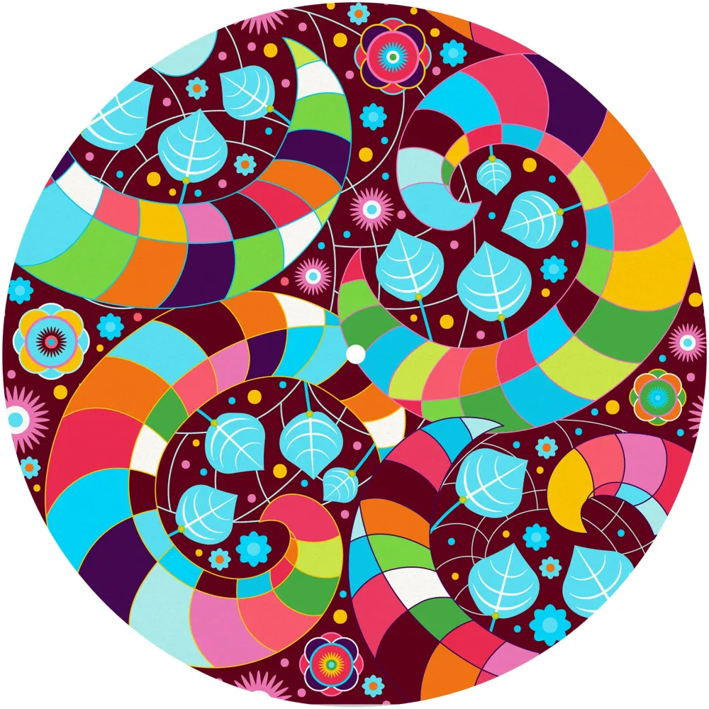 Slipmats 33 TB014 – Panno feltro giradischi Abstract – Tentacles