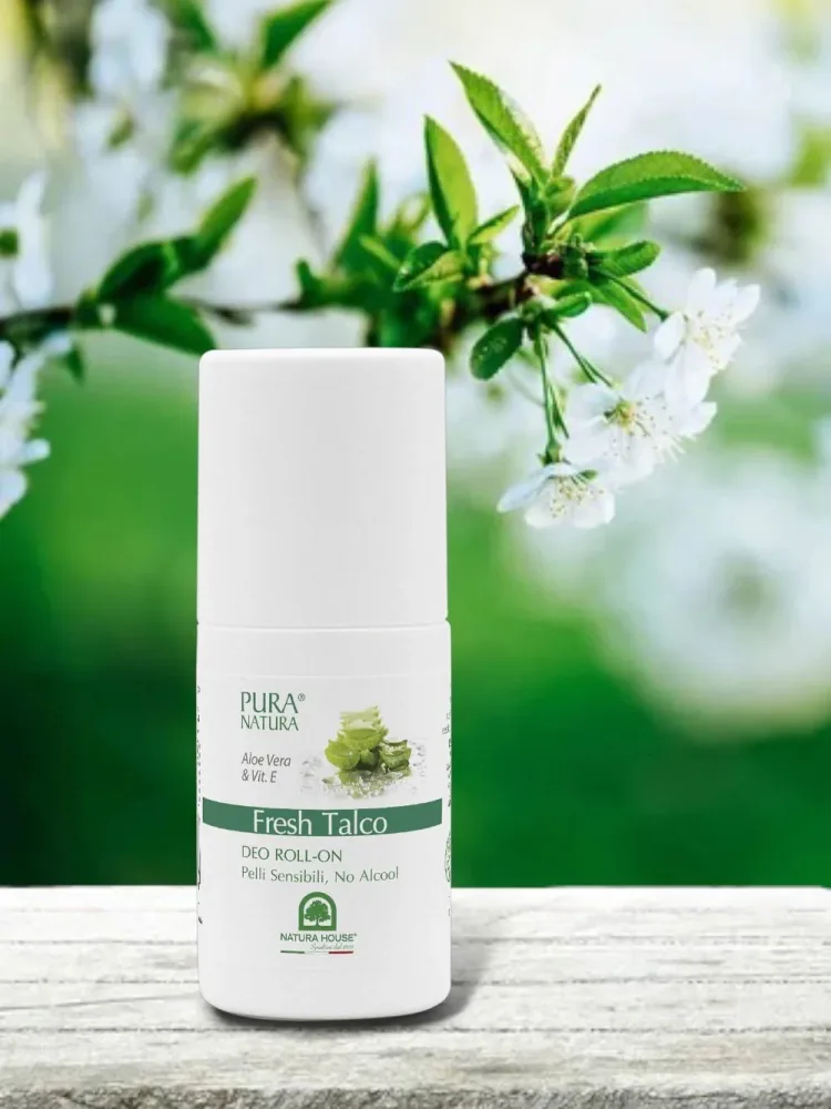 DEO FRESH TALCO Deodorante ROLL ON - Pelli Sensibili, Lunga Durata