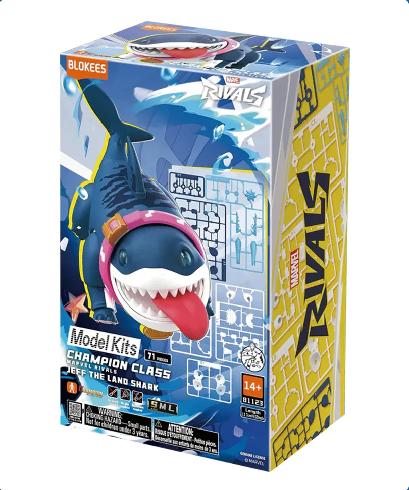 Marvel Rivals Blokees Plastic Model Kit Champion Class 12 Jeff The Land Shark