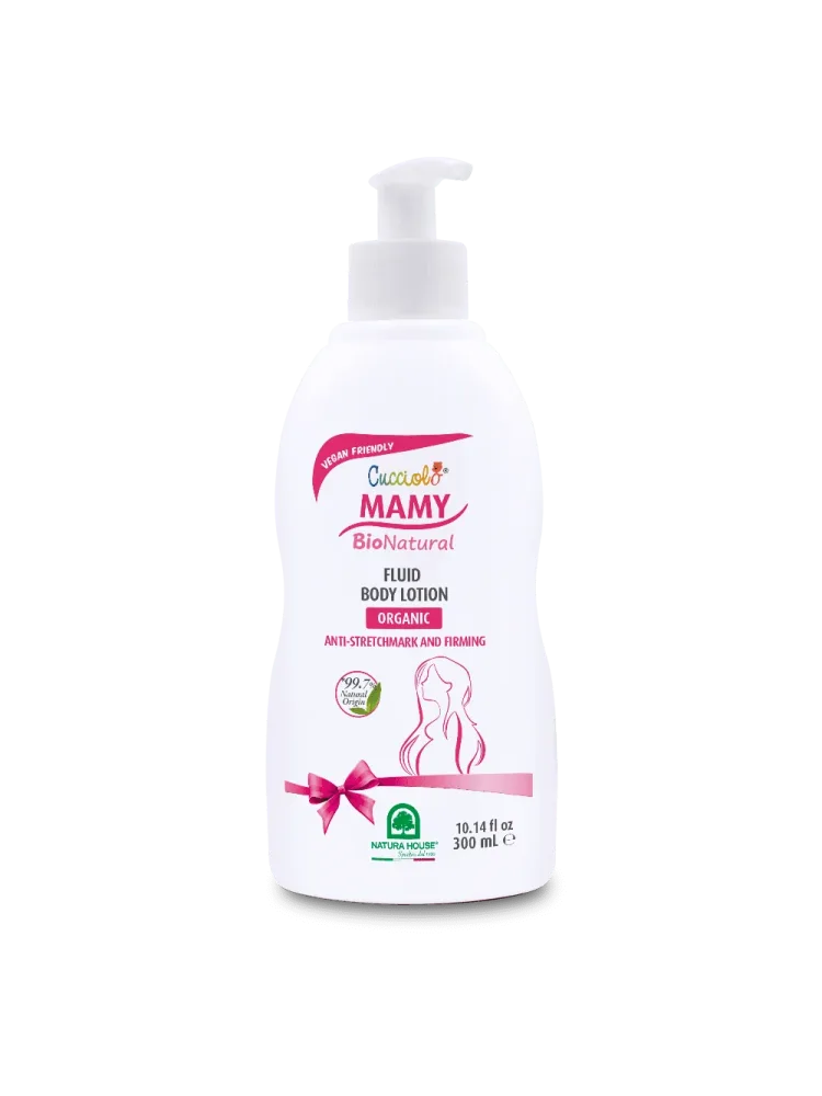 CUCCIOLO Mamy BIO Natural EMULSIONE FLUIDA CORPO Biologica, Antismagliature, Rassodante - In Gravidanza Azione Elasticizzante Forte - immagine 3