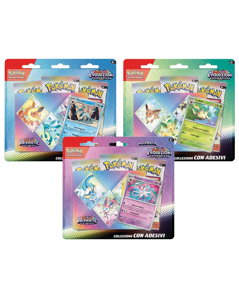Pokemon Collezione con Adesivi - Evoluzioni Prismatiche
