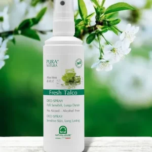 DEO FRESH TALCO Deodorante SPRAY No Gas – Pelli Sensibili, Lunga Durata