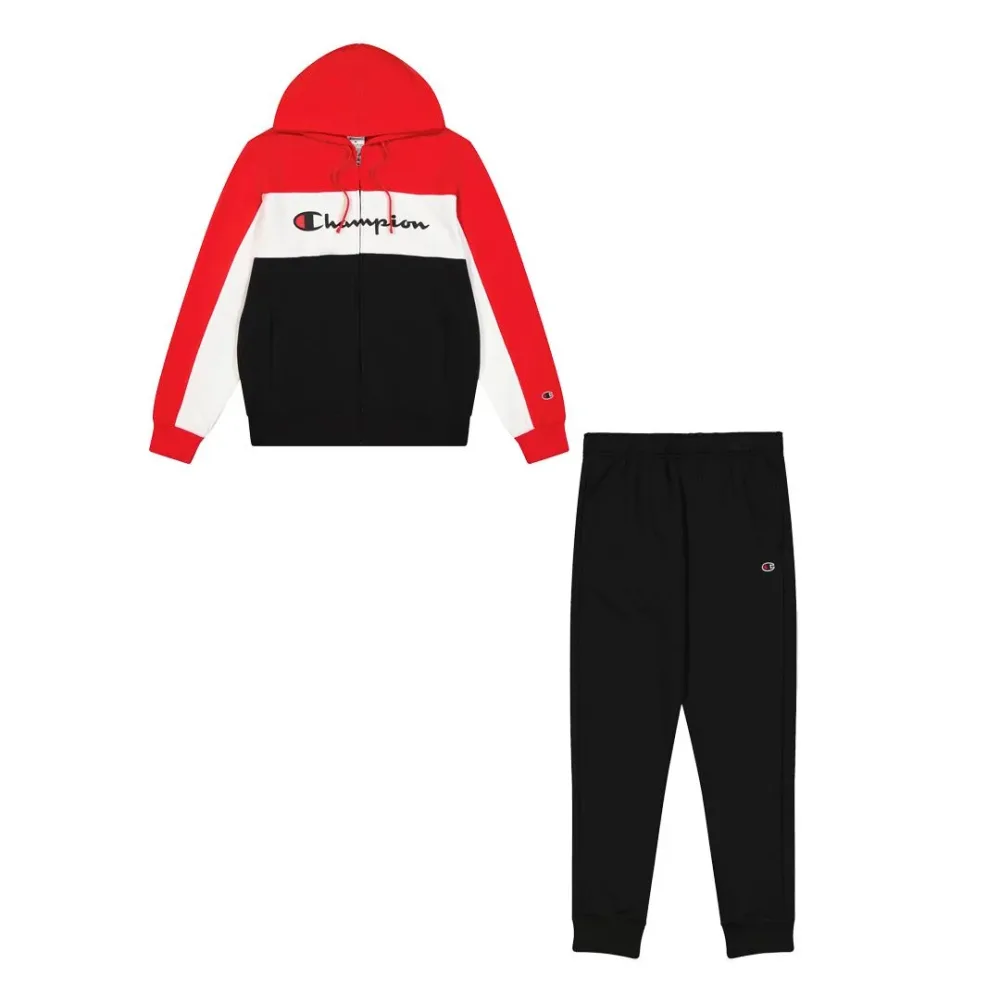 Tuta Con Zip Garzata Con Cappuccio Uomo