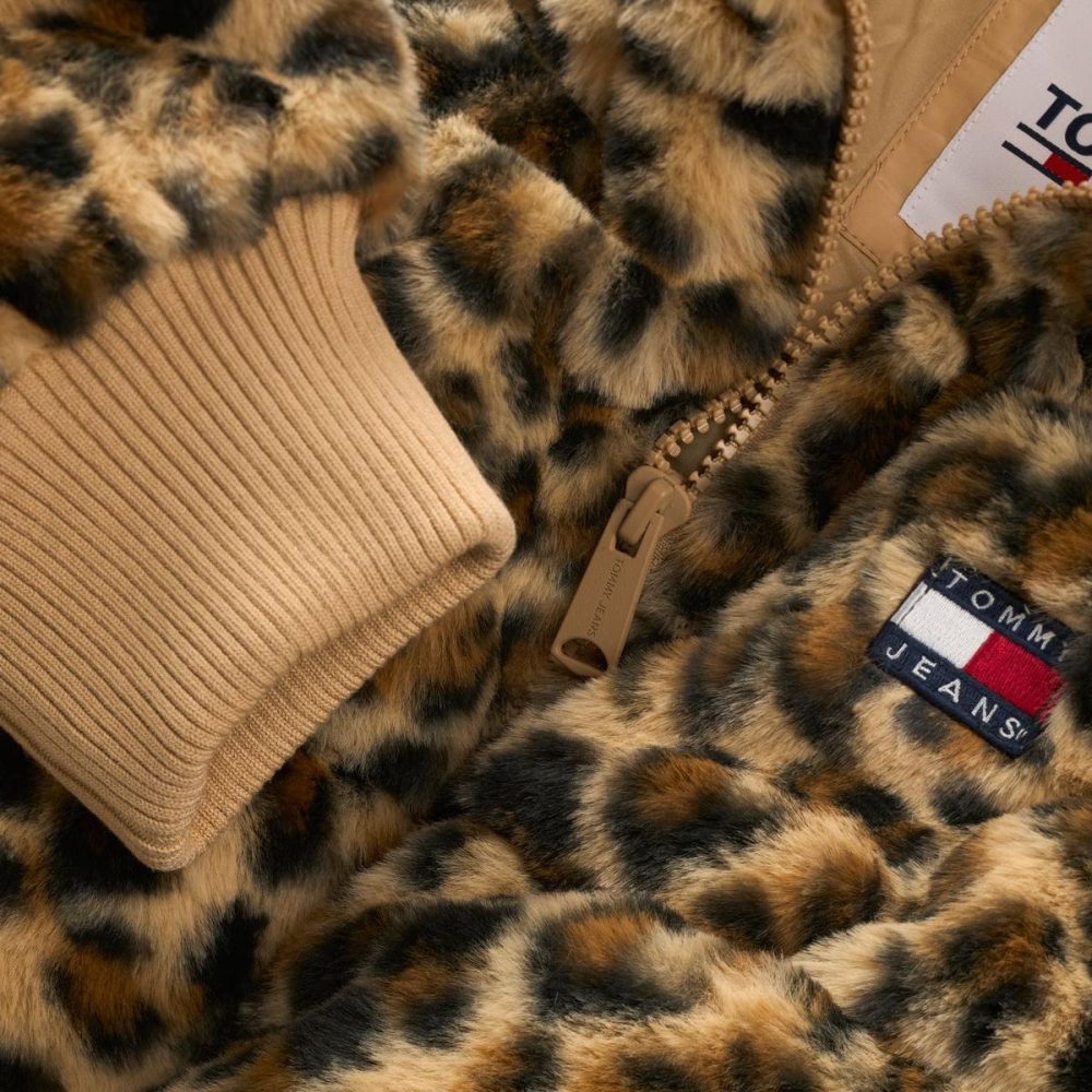 Tommy Hilfiger Giacca Donna Tjw Ultr Crp Leo Faux Fur - immagine 3