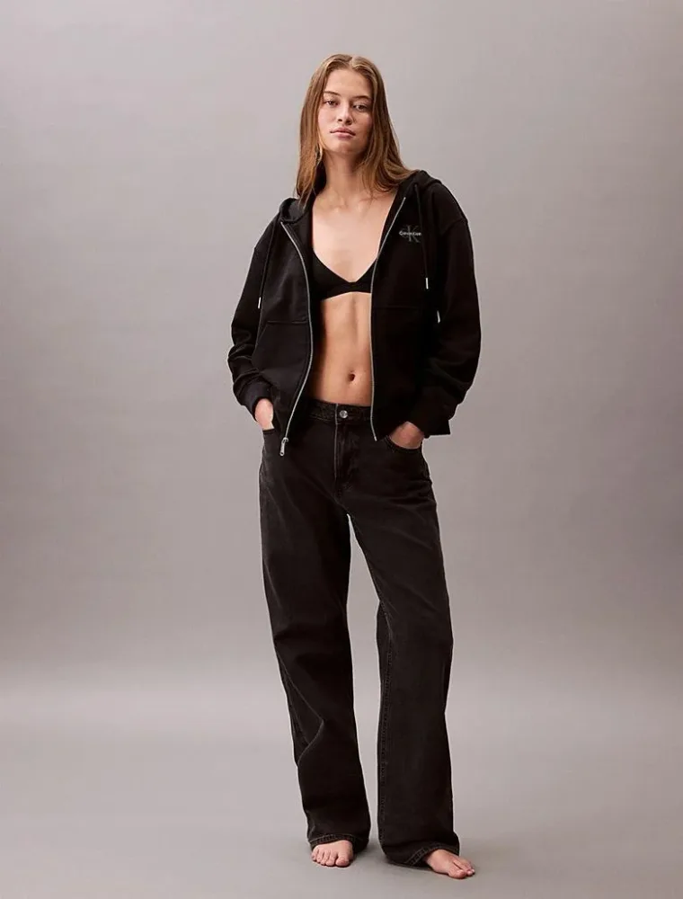 Calvin Klein Felpa Donna Mnlg French Terry Fz - immagine 2