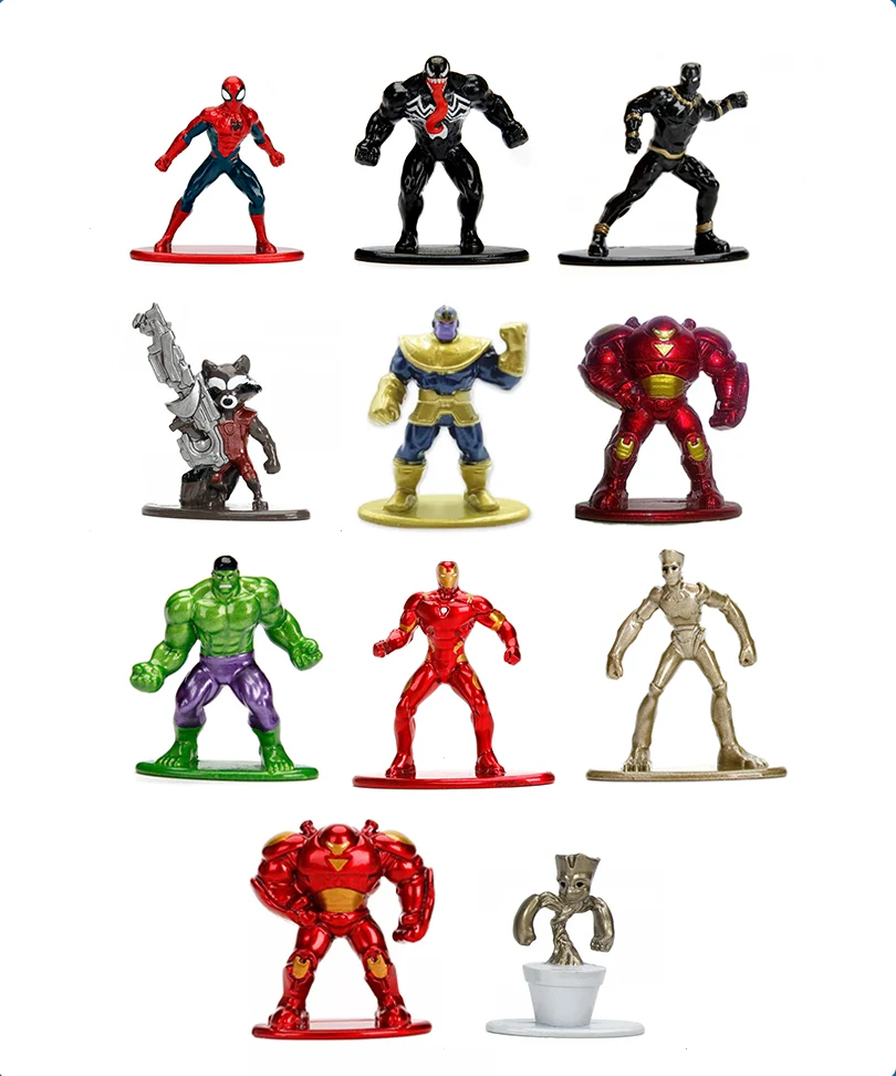 Marvel (6 Character) – Nano Metalfigs Diecast Mini Figures 4 cm