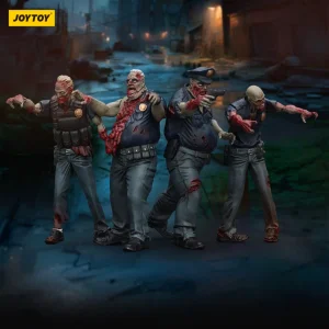 Zombie Dark Source – Action Figures 4-Pack Police (Male) 8 cm