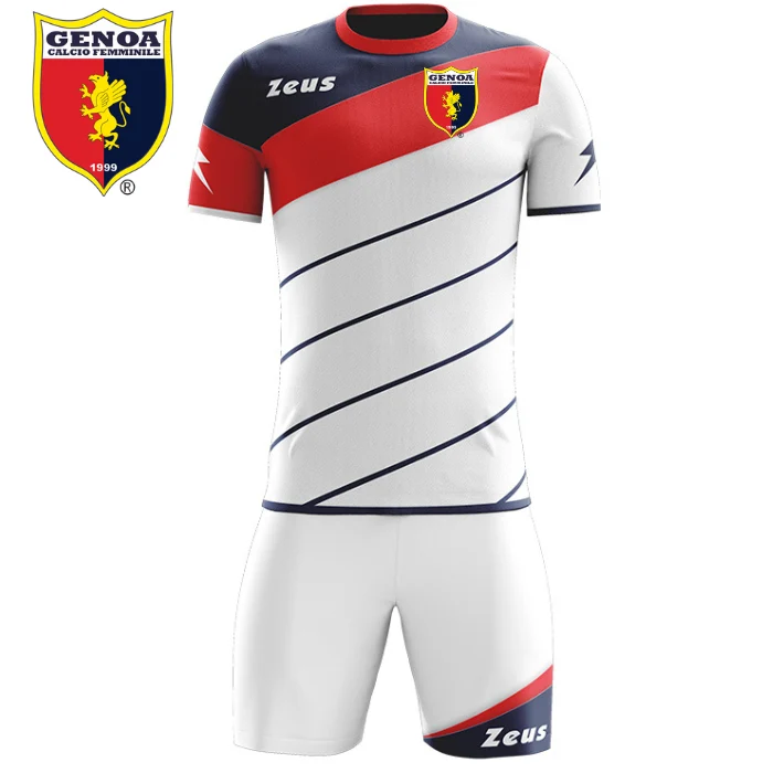 Completo Calcio Genoa Femminile | Kit Away Ufficiale Rossoblù