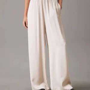 Calvin Klein Pantaloni Donna Satin Relaxed Calvin Klein Pantaloni Donna Satin Relaxed