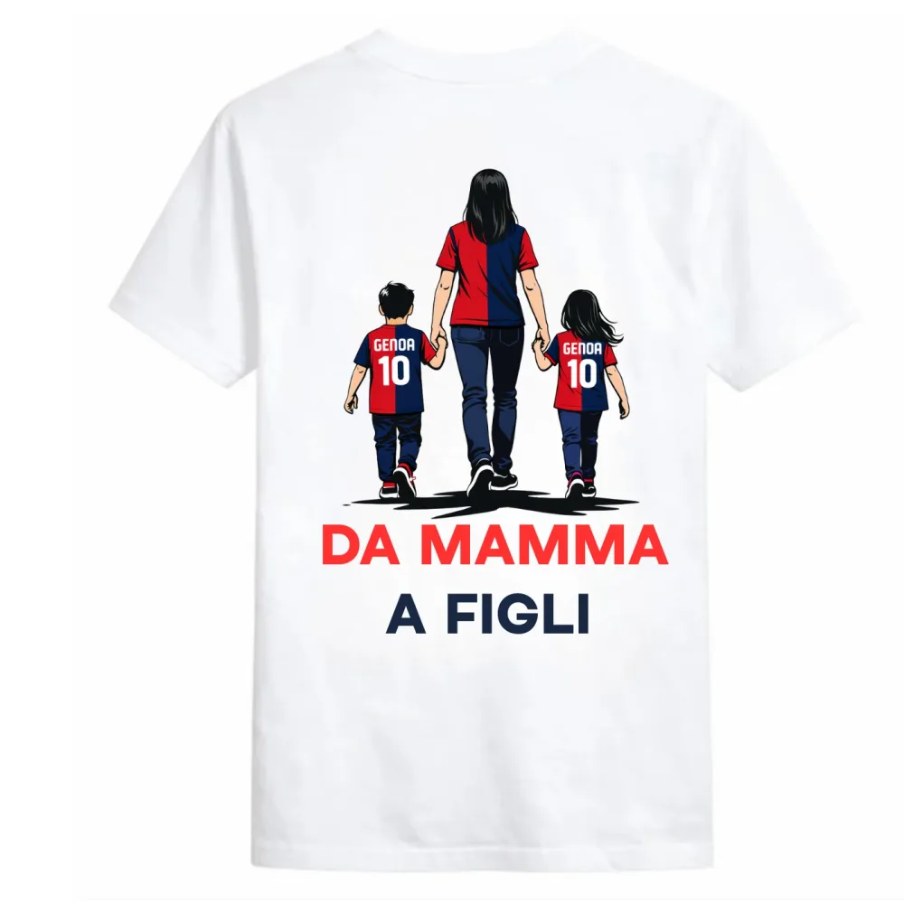 T-shirt Genoa “Da Padre a Figli” | Passione Rossoblù