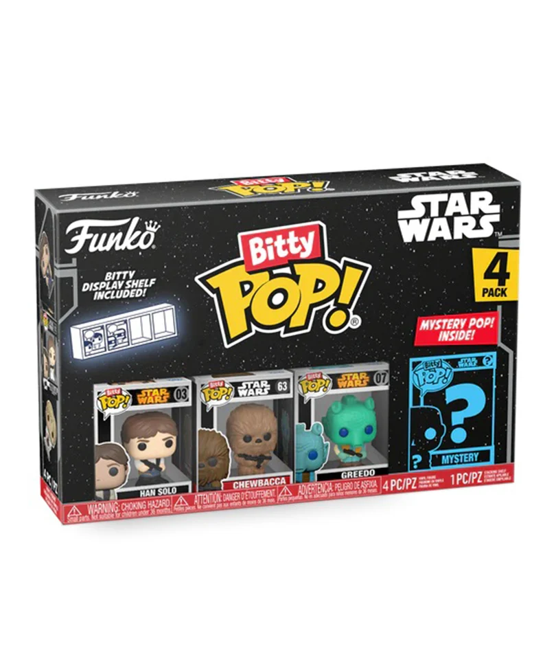 Han Solo / Chewbacca / Greedo / Mystery Bitty (4-Pack)