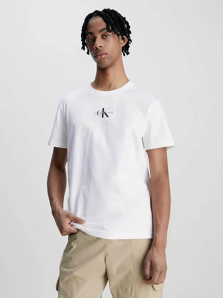 Calvin Klein T Shirt Uomo Monologo Regular Tee - immagine 3